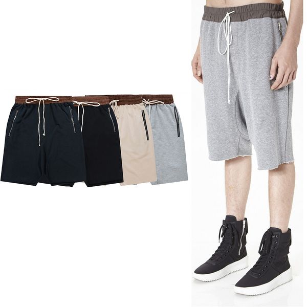 

мужские дизайнерские шорты махровые спортивные брюки для лета 3 цвета эластичный пояс шорты высокая мода уличная одежда шаровары, White;black