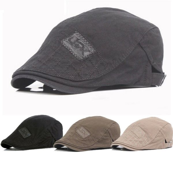

men cap newsboy visors gatsby ivy hat golf driving flat cabbie beret driver cotton hat, Blue;gray