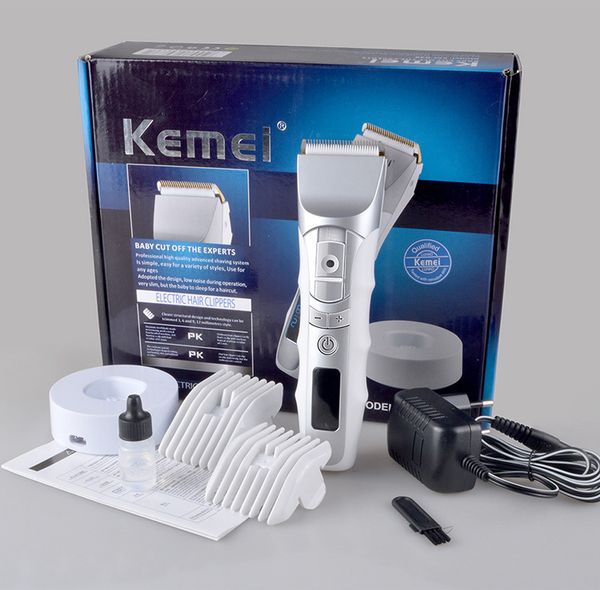 

new style kemei km-838 liquid crystal variable ear hair trimmer hair clipper electric fader hair scissors xggfk