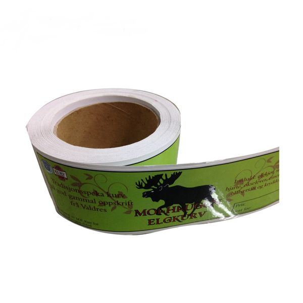 

oem custom fruits stickers strong self-adhesive pet vinyl barcode sticker labels