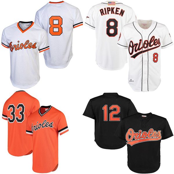 

Baltimore Men's Orioles Jerseys Cal Ripken Jr Roberto Alomar Eddie Murray 1988 Cooperstown Collection Mesh Batting Practice Baseball Jersey
