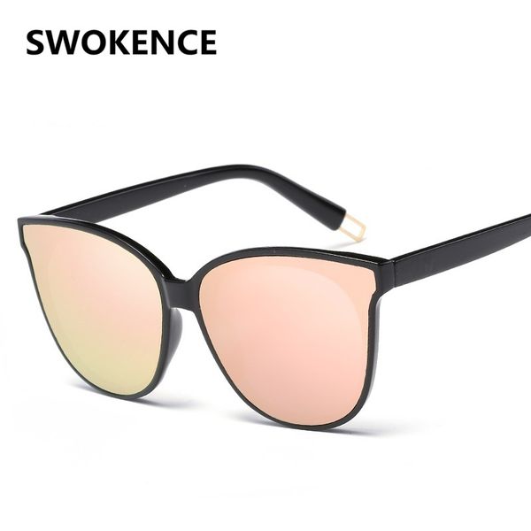 

swokence elegent design transparent frame sunglasses women men 2020 new release fashion star style uv-blocking sun glasses sa41, White;black