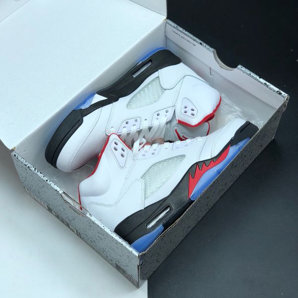

new arrival j5 5s fire red oil grey 3m reflective 5 men basketball shoes wholesale drop ship