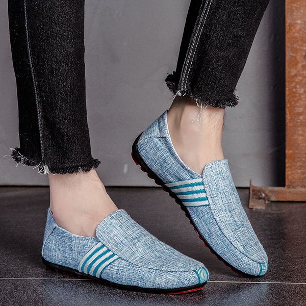 

men's casual shoes sneakers summer mesh breathable comfortable men shoes loafers footwears slipon walking big size 38-48, Black