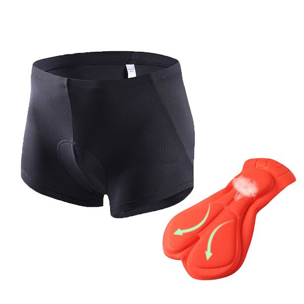 

outdoor men's cycling underwear bicycle mountain mtb shorts 5d gel pad shockproof cycling underpant bicycle shorts, Black
