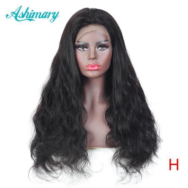 

13x4 lace front human hair wigs 180% density body wave lace front wig brazilian remy human hair wigs ashimary, Black;brown
