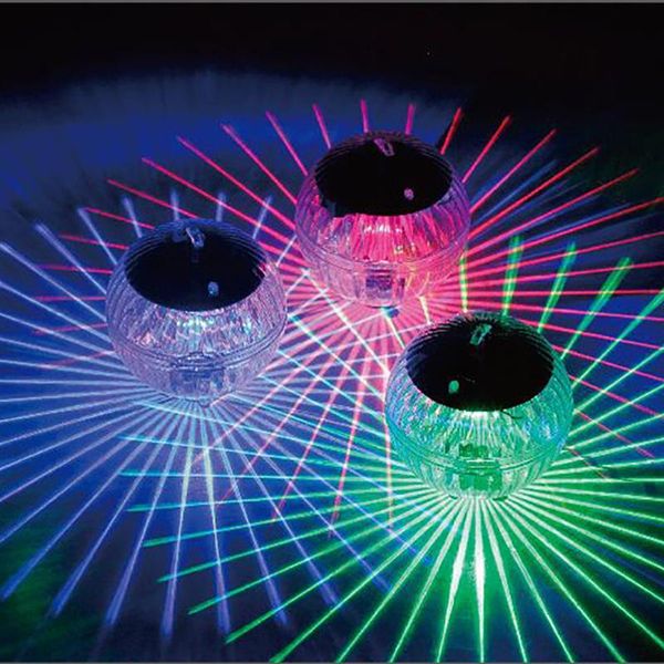 

solar powered floating pond light swimming pool color changing led lamp disco light swimming pool waterproof floating secu