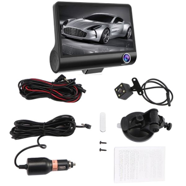 

car recorder dual lens and rear view camera recorder 1080o hd 12 million pixel
