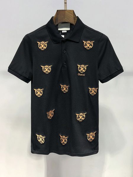

luxurious summer polos fashion embroidery mens polo shirts t shirt men women high street casual tee lol, White;black