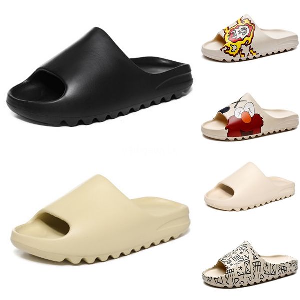 

2020 new women men sandals leopard print summer shoes open toe buckle strap flat with sandals women' summer shoes d1016#681, Black;grey