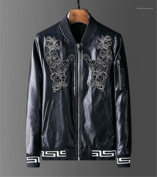 

высокое качество меха роскошный тонкий мужчины с длинным рукавом мужской свободного покроя ветровка мужской пальто 2020 дизайнерские мужские, Black;brown