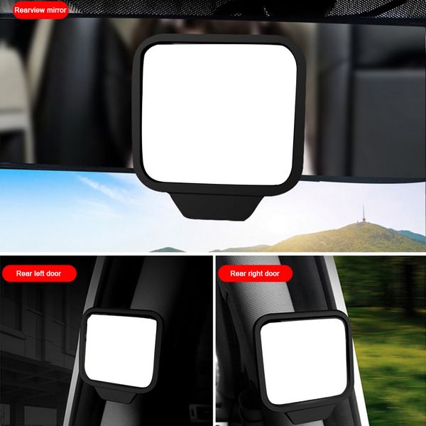 

1pc rearview mirror car rear view mirror small large vision reverse assist blind spot 360 rotary car accessories