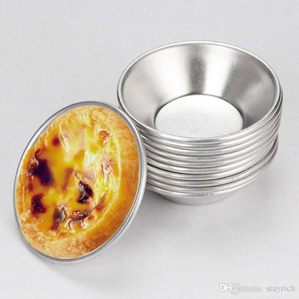 

яйцо пирогов mold 7cm pastéis de nata oven выпекать круглого заварной tin торт кекса райс diy выпечка инструмент