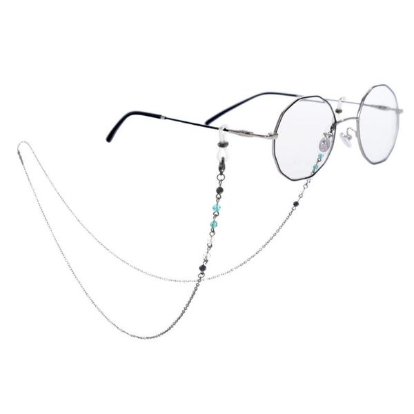 

sunglasses chain zinc alloy promotion rushed women solid sunglasses cord glasses non-slip hanging chain neck colorful, Silver