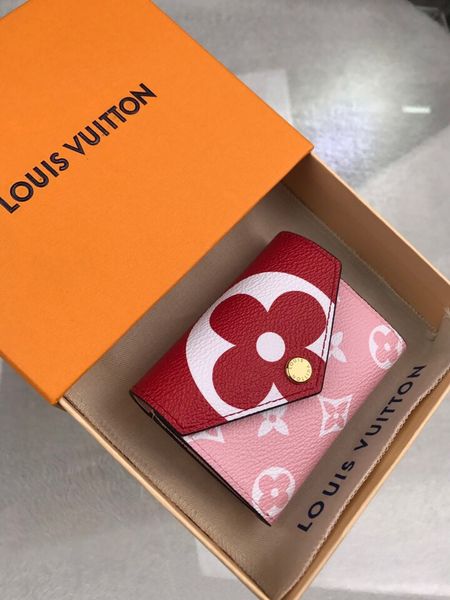 

Color hort zipper women wallet with box genuine leather quare wallet leather pur e women wallet ize 9 5 7 5 3 0 cm m67641