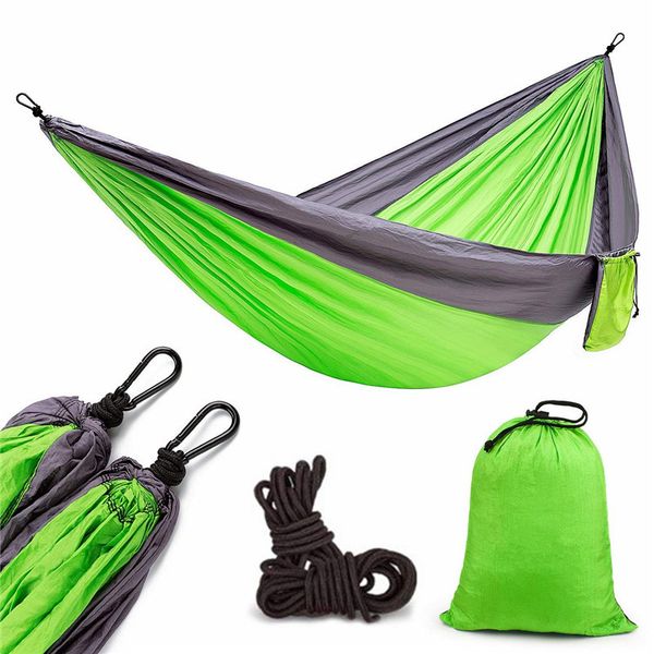 

origin source single double parachute cloth hammock two-color stitching nisi spinning swing outdoor camping hammock