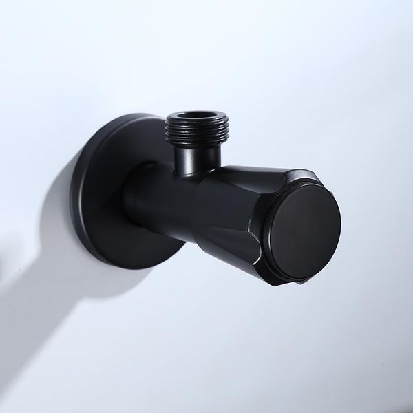 

черный треугольный клапан европейский биде клапан для ванной комнаты аксессуары для ванной комнаты холодная и горячая вода стоп треугольный