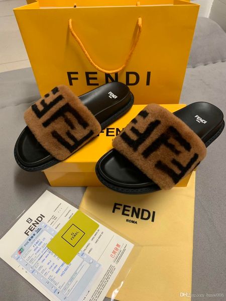 

women's fashion casual slippers, indoor slippers, mink fur slide ladies sandals, wholesale ing, Black