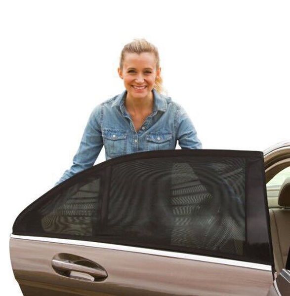 

adjustable auto car side rear window sun shade mesh car cover visor shield sunshade 2pcs/set 110*50cm 120*50cm uv protection