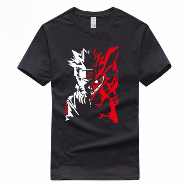 

anime naruto boruto uchiha sasuke kakashi gaara t-shirt summer euro size 100% cotton short sleeve o-neck t shirt gmt002, White;black