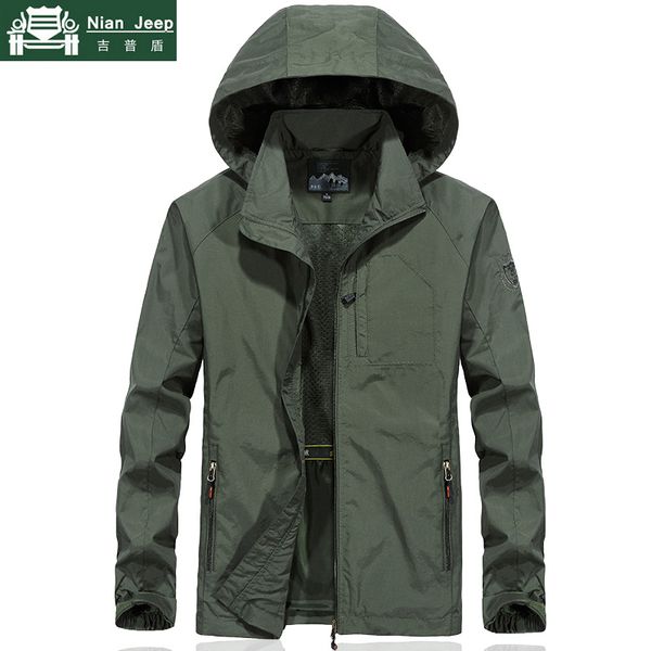 

outwear waterproof jacket men plus size spring autumn men windbreaker quick dry mens jackets breathable hooded coats, Black;brown