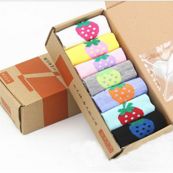 

seven pairs men's socks casual printed fashion dress sock cotton sport week socks z320, Black