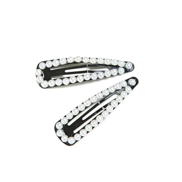 

2pcs pearl hair clips chic snap hair clips accessories pins barrettes for kids girls toddlers, Golden;silver