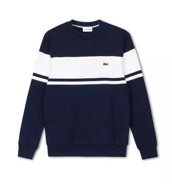 

french brand mens designer sweaters hoodie l1 lacoste man sweatshirt brand breathable warm in autumn winter pullover street 2020, White;black