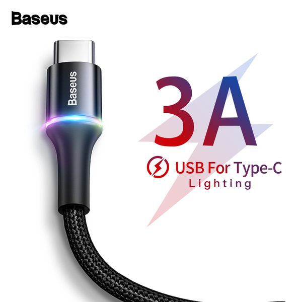 

Baseus USB Тип C кабель для Samsung Xiaomi редми Примечание 7 10 3A Быстрая зарядка шнура USBC заря