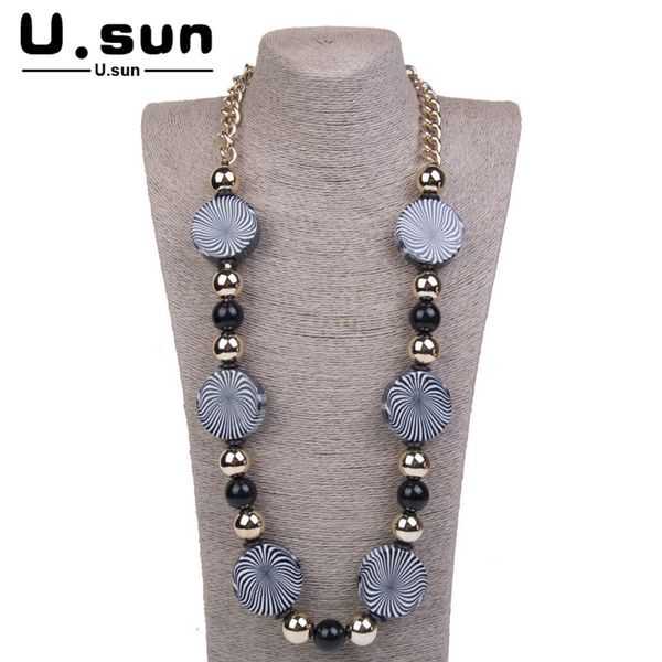 

statement necklace fashion big long metal vintage necklaces pendants women geometric choker trendy jewelry party accessory, Silver