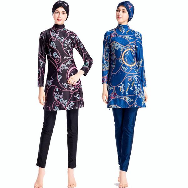 

arabic islamic women swim wear burkini muslim swimwear hooded hijab swimsuit modest swim surf wear sport full suit for swimming