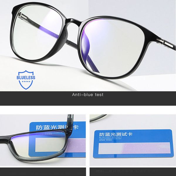 

iboode glasses frame fashion anti blue ray radiation protection blue light blocking glasses square anti fatigue computer goggles, Black