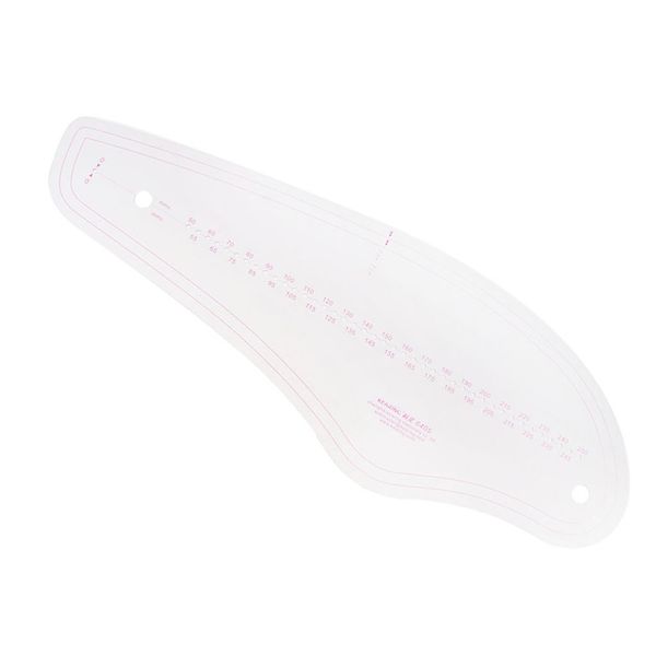 

1 piece plastic sewing ruler for collars trousers measurement tool, Black