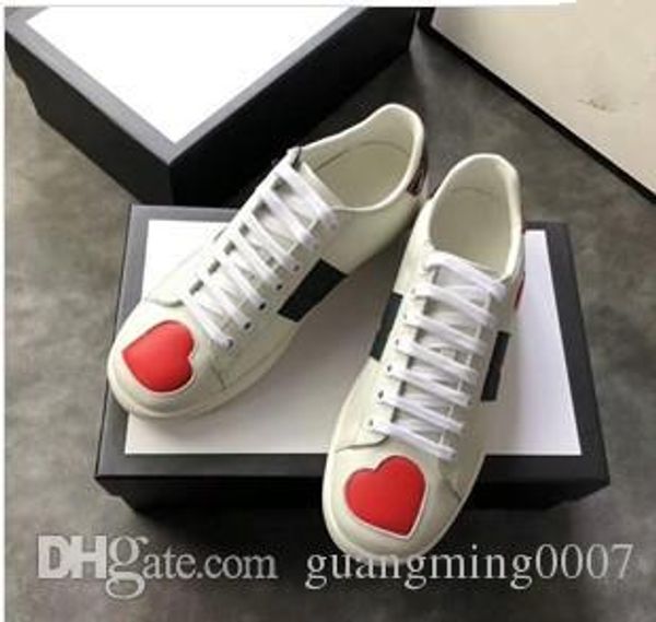 

mens designer luxury shoes casual shoes white women sneakers good embroidery bee cock tiger dog fruit on the side yxl18041001, Black