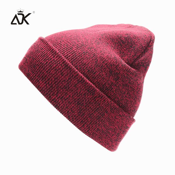 

plain knitted hat winter cap women's polyester soft bonnet hat female casual hip hop skullies beanies men autumn beanies