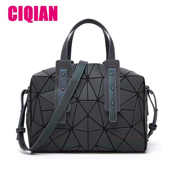 

women luminous bag fashion handbag geometry shoulder bags crossbody bags for women 2020