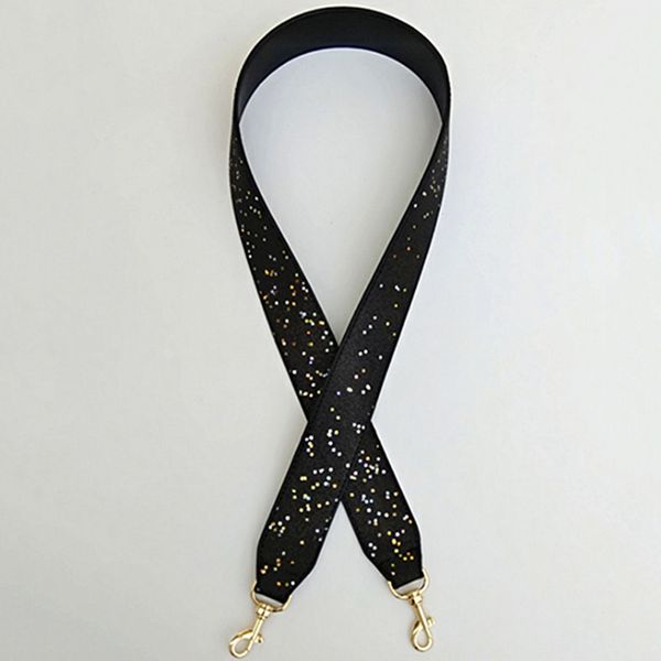 

new sequin shoulder strap for women messenger crossbody bags strap for women bags, Black