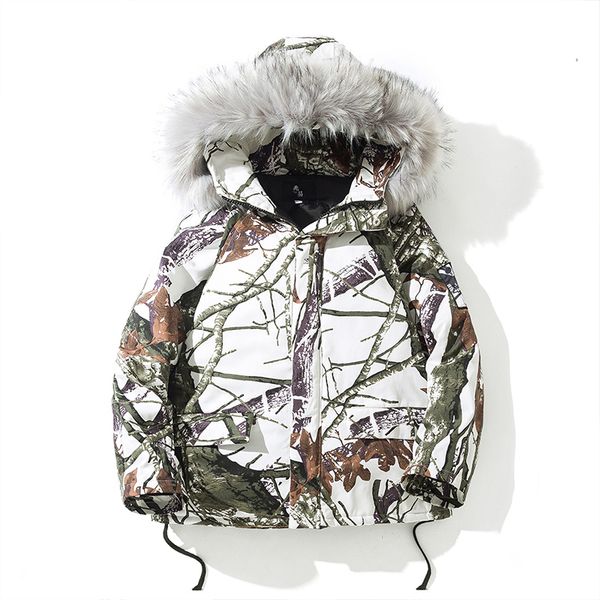 

2019 camouflage new men winter jacket coat fur hooded warm mens coat casual slim fit male overcoat abz531, Tan;black