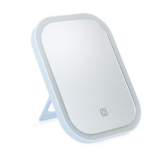 

smart led touch screen makeup mirror tableportable vanity dimmable led mirror with 3 lighting levels micro usb rechargeable