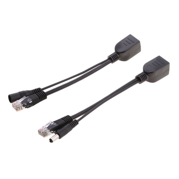

12 пассивный poe injector и poe splitter kit с 5.5x2.1mm dc разъем универсальный poe-адаптер 2pcs