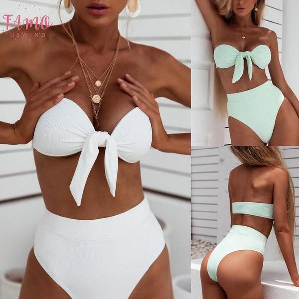 

women bikini set swimwear white bikini suit women bandeau bandage bikini set push up brazilian swimwear beachwear swimsuit amp;w, White;black