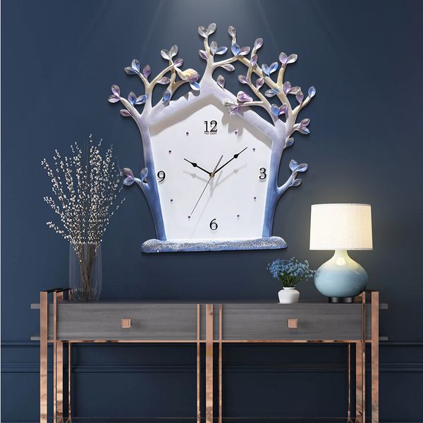 

european creative embossed home 3d clock simple and beautiful fashion wall clock modern design bedroom decorated quartz