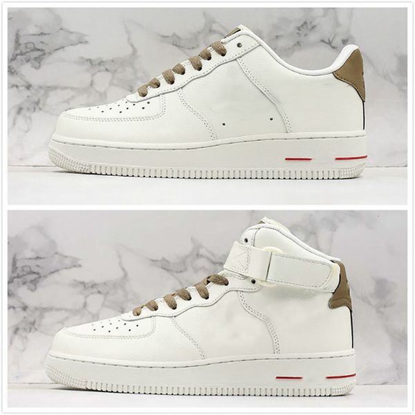 

new classical 1 07 low id skate board shoes men women cream white brown low mid basketball shoe comfortable outdoor trainer sneakers