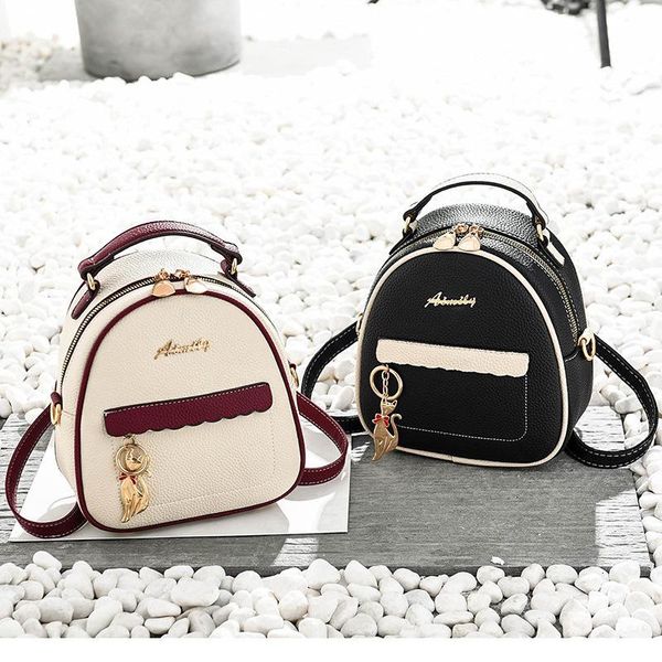 

multipurpose trend both shoulders backpack women's singles shoulder package three use 2019 all-match messenger packet