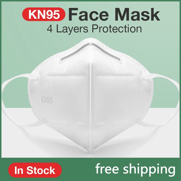 

n95 kn95 meltblown cloth mask 3d 4-layer breathable face masks pm2.5 protective masks 95% filtration mouth cover for men women