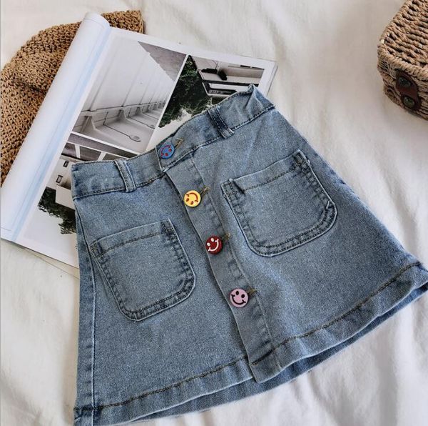

2020 new wholesale girls denim skirt summer fashion girls skirt 3-8t f107
