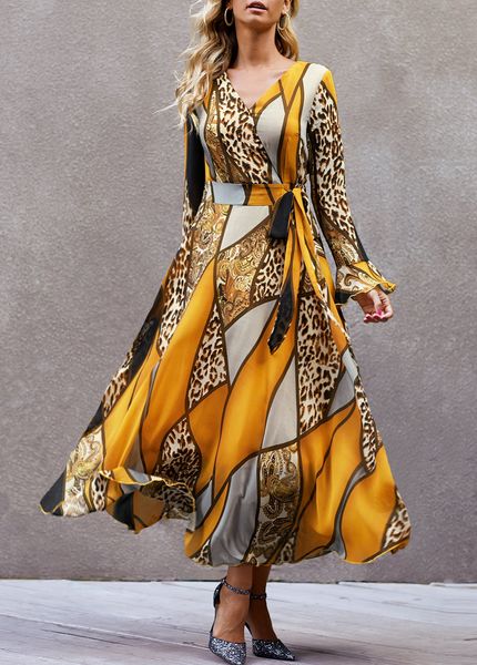 

new winter long sleeve printed dress, Black;gray