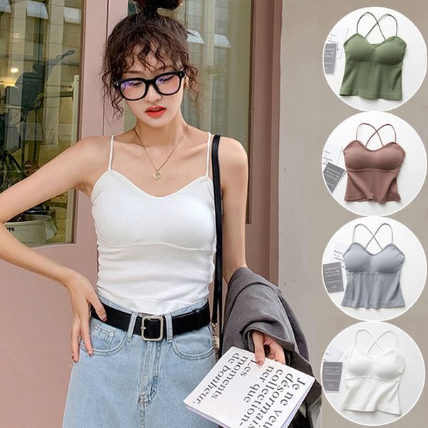 

красота назад йога рубашка женщины проложенный йога top crop top brathable рукавов спорт тренажерный зал тренировка рубашка спортивный бюстг, White;red