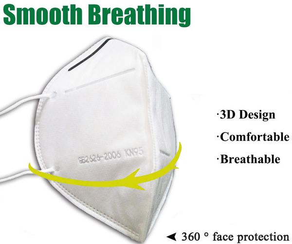 

smooth breathing non-woven kn95 fabric mouth cover filter disposed ce procedure anti virus pm 2.5 dustproof anti-fog face mask