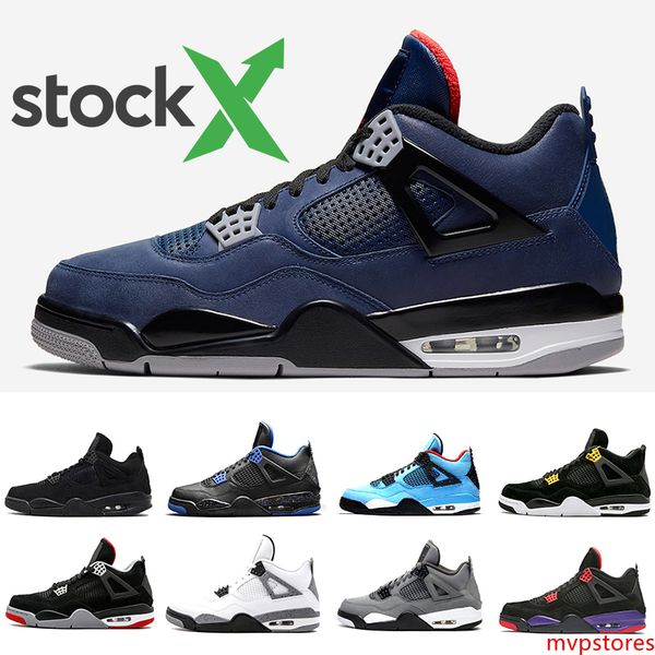 

stock x 2019 bred 4s iv 4 mens basketball shoes what the royalty trainers black cat 4 men women sports sneakers us 7-13